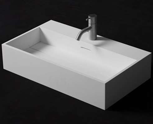 Ideavit Wall Hung / Freestanding Vanity. 24x14x5 inch, White