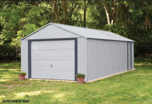 Shelter Logic Arrow Murryhill 12 x 17 Garage, Steel Storage Building, Prefab Storage Shed