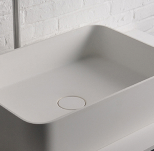 Ideavit SolidTHIN Rectangular Shape Counter Vessel, Bathroom Sink