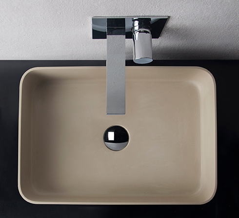 Ideavit SolidTHIN Rectangular Shape Counter Vessel, Bathroom Sink