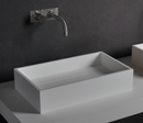 Ideavit SolidPURE Rectangular Shape Counter Vessel 20 x 12 x 4 inch, White