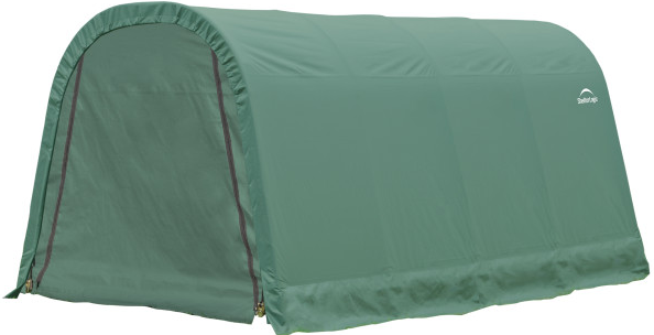 Shelter Logic ShelterCoat 10 x 16 ft. Wind and Snow Rated Garage Round Green STD