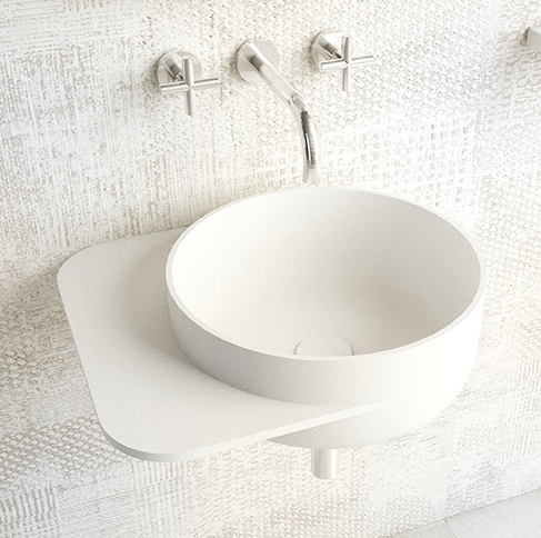 Ideavit SOLIDDUO-2 Wall Mounted Washstand , Bathroom Sinks White