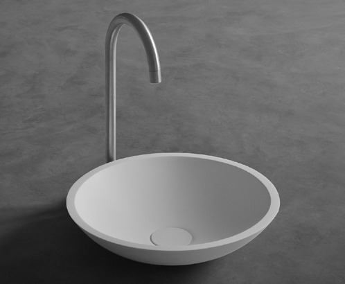 Ideavit SolidFOX Round Shape Counter Vessel Washbasin White