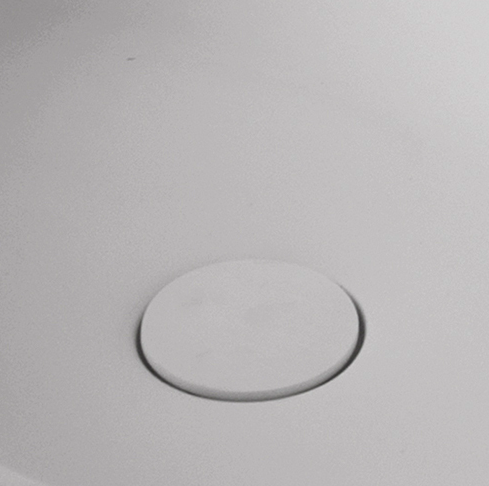 Ideavit  SolidCLIFF Oval Shape Counter Vessel, Bathroom Sink, White