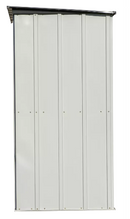 Shelter Logic Spacemaker Patio Steel Storage Shed, 5 ft. x 3 ft. Flute Gray and Anthracite