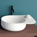 Ideavit  SolidCAP Counter Vessel 20 inch wide,Bathroom Sink White