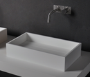 Ideavit SolidPURE Rectangular Shape Counter Vessel 20 x 12 x 4 inch, White
