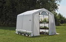 Shelter Logic 10x10x8 ft. / 3x3x2,4 m (3) Rib Peak Style Grow It Greenhouse-in-a-Box; Translucent Cover w/Side Vents; (1) 2-Zipper Door w/Screened Window; (1) Back Panel w/Screened Window