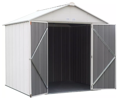 Shelter Logic EZEE Shed® , 8x7, High Gable, 72 in walls, vents, Cream