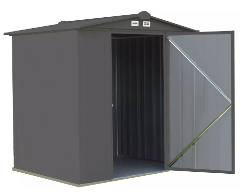 Shelter Logic EZEE Shed® , 6x5, Low Gable, 65 in walls, vents, Charcoal