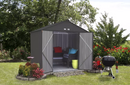 Shelter Logic EZEE Shed® , 8x7, High Gable, 72 in walls, vents, Charcoal