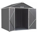 Shelter Logic EZEE Shed® , 8x7, High Gable, 72 in walls, vents Charcoal & Cream