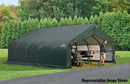 Shelter Logic ShelterCoat 18 x 20 ft. Garage Peak Green STD