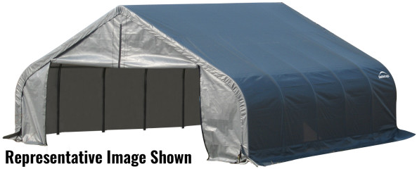 Shelter Logic ShelterCoat 18 x 24 ft. Garage Peak Gray STD