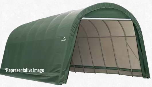 Shelter Logic ShelterCoat 10 x 16 ft. Wind and Snow Rated Garage Round Green STD
