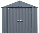 Shelter Logic Arrow Elite Steel Storage Shed, 8x6, Anthracite