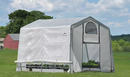 Shelter Logic 10x10x8 ft. / 3x3x2,4 m (3) Rib Peak Style Grow It Greenhouse-in-a-Box; Translucent Cover w/Side Vents; (1) 2-Zipper Door w/Screened Window; (1) Back Panel w/Screened Window