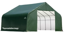 Shelter Logic Shelter Coat Custom Peak Shelter, 10 ft. x 12 ft. x 8 ft. Standard PE 9 oz. Green