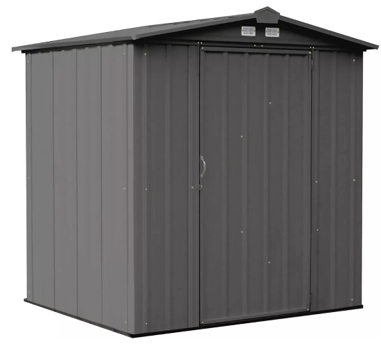 Shelter Logic EZEE Shed® , 6x5, Low Gable, 65 in walls, vents, Charcoal