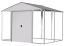 Shelter Logic Ironwood Shed Frame Kit, 8 ft. x 8 ft. Cream