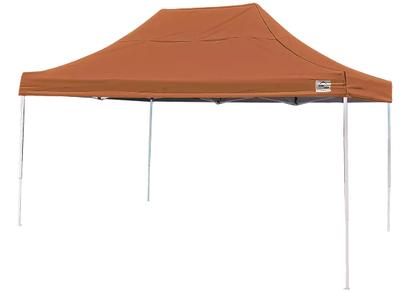 Shelter Logic 10x15 ST Pop-up Canopy, Terracotta Cover, Black Bag