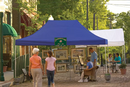 Shelter Logic 10x15 ST Pop-up Canopy, Blue Cover, Black Roller Bag