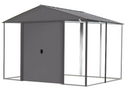 Shelter Logic Ironwood Shed Frame Kit, 10 ft. x 12 ft. Anthracite