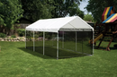 Shelter Logic 10'×20' Canopy, 1-3/8" 8-Leg Frame, White Cover, Screen Kit