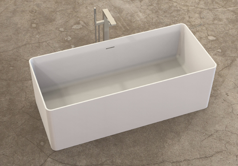 Ideavit Rectangular freestanding Bathtub. 63x27-1/2x21-5/8inch White
