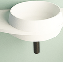 Ideavit Soliddual 3.0 Wall Mount Floating Vanity Bathroom Sink White