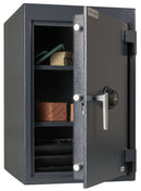 Amsec Wide Body Large Single Door Cash Drawer Safes, Black