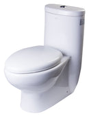 EAGO USA EAGO TB309 One Piece Dual Flush High Efficiency Low Flush White Toilet
