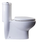 EAGO USA EAGO TB309 One Piece Dual Flush High Efficiency Low Flush White Toilet