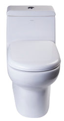 EAGO USA EAGO TB351 One Piece Dual Flush High Efficiency Low Flush White Toilet