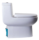 EAGO USA EAGO TB351 One Piece Dual Flush High Efficiency Low Flush White Toilet