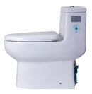 EAGO USA EAGO TB351 One Piece Dual Flush High Efficiency Low Flush White Toilet