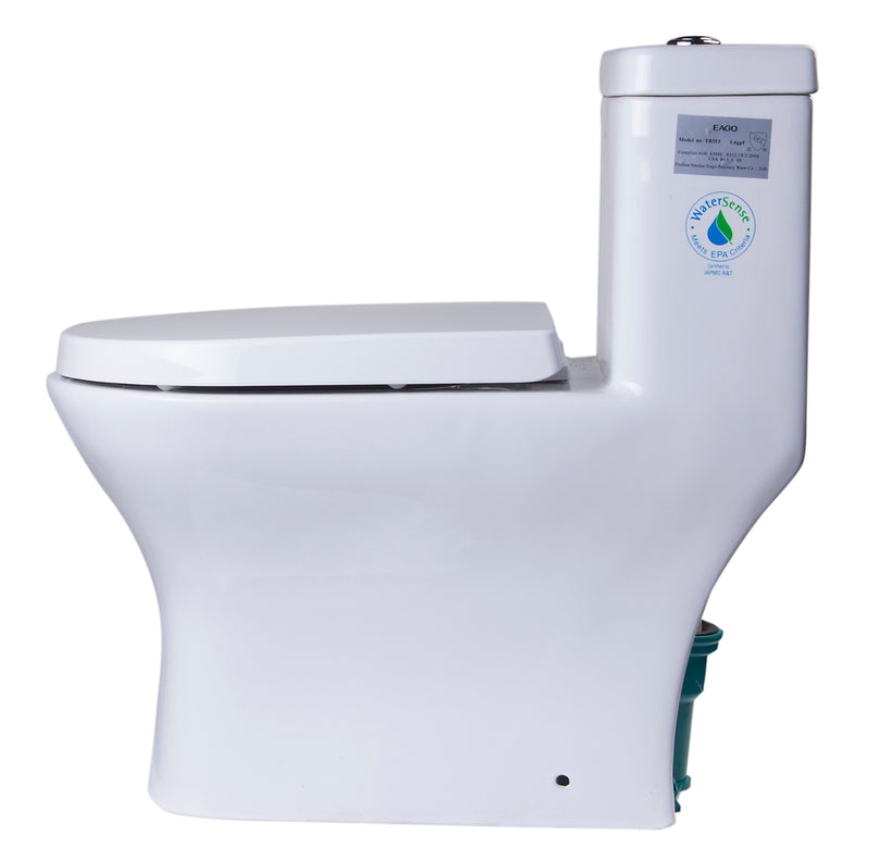 EAGO USA EAGO TB353 One Piece Dual High Efficiency Low Flush Eco-Friendly Toilet