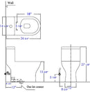 EAGO USA EAGO TB353 One Piece Dual High Efficiency Low Flush Eco-Friendly Toilet