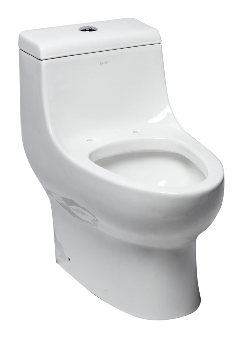 EAGO USA EAGO TB358 Dual Flush One Piece Elongated Ceramic Toilet