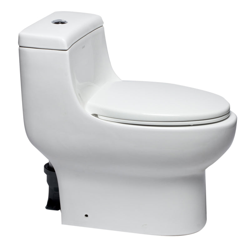 EAGO USA EAGO TB358 Dual Flush One Piece Elongated Ceramic Toilet