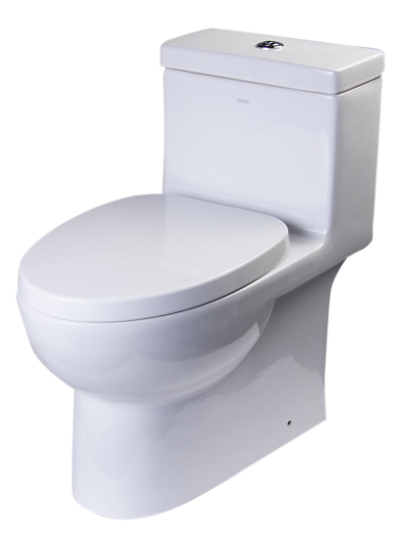 EAGO USA EAGO TB359 Dual Flush High Efficiency Low Flush Eco-Friendly White Toilet