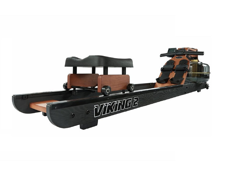 First Degree Fitness Viking 2 Plus Reserve Fluid Rower American Ash Wood Rails Reserve-Black