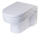 EAGO USA EAGO WD101 Wall Mount Dual Flush Modern White Ceramic Toilet Bowl