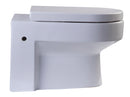 EAGO USA EAGO WD101 Wall Mount Dual Flush Modern White Ceramic Toilet Bowl