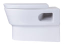 EAGO USA EAGO WD332 Modern Wall Mounted Dual Flush White Ceramic Toilet Bowl