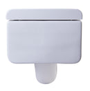 EAGO USA EAGO WD333 Square Modern Wall Mounted Dual Flush White Ceramic Toilet Bowl