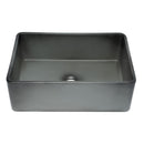 ALFI brand ABCO3020SB Concrete Color 30 inch Reversible Single Fireclay Farmhouse Kitchen Sink