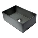 ALFI brand ABCO3020SB Concrete Color 30 inch Reversible Single Fireclay Farmhouse Kitchen Sink
