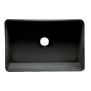ALFI brand ABCO3020SB Concrete Color 30 inch Reversible Single Fireclay Farmhouse Kitchen Sink